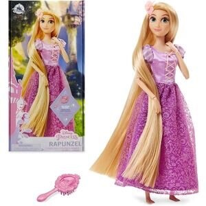 NWT Disney Princess Tangled Rapunzel Classic Doll with Brush